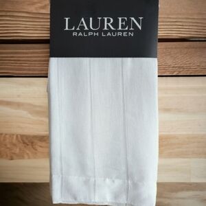 2 pc RALPH LAUREN drapes - WHITE 54Wx84L each panel